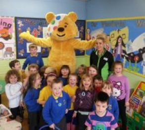 Pudsey the Bear visits Christ the King!