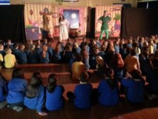 Travelling Theatre Company Entertain Christ the King!